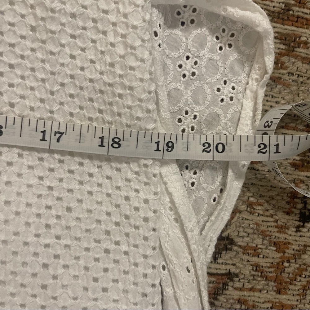 Rebecca Taylor white eyelet lace midi wrap dress size 6 - Picture 8 of 10